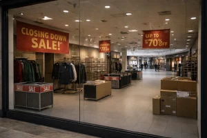 Inside the Closed Regatta Store in Dundee