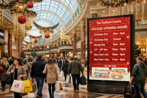What Are the Full Trafford Centre Holiday Opening Times from Christmas to New Year&rsquo;s Day
